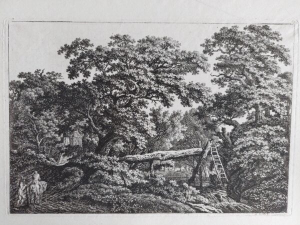 58_Carl_Wilhelm_Kolbe_Landscape_with_tree_trunk_bridge